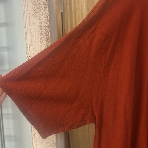 Rust Colored Tunic Top - Oh My Gauze - Picture 3 of 6
